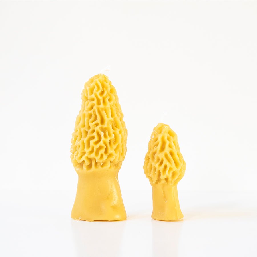 Beeswax Morel Mushroom Candle - Thumbnail 2