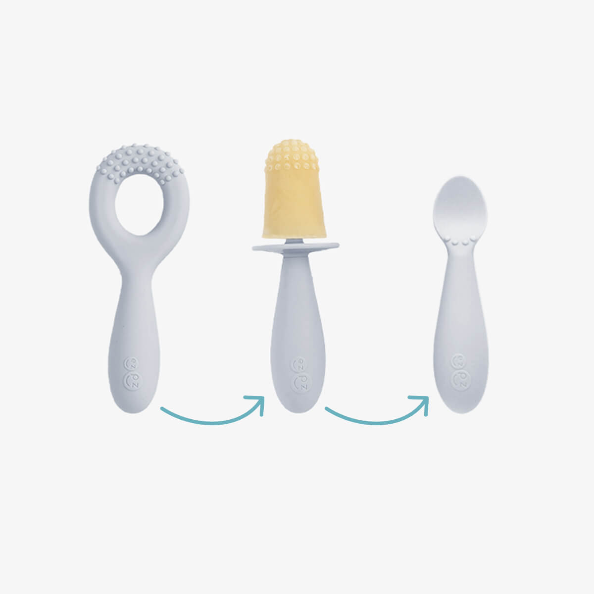 EZPZ Silicone Baby Motor Planning System | Spoons, Teethers