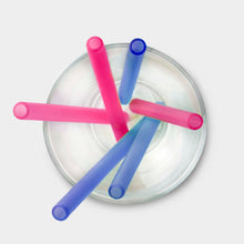 Load image into Gallery viewer, Multi-length Reusable Silicone Straws, 6pk
