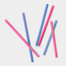 Load image into Gallery viewer, Multi-length Reusable Silicone Straws, 6pk
