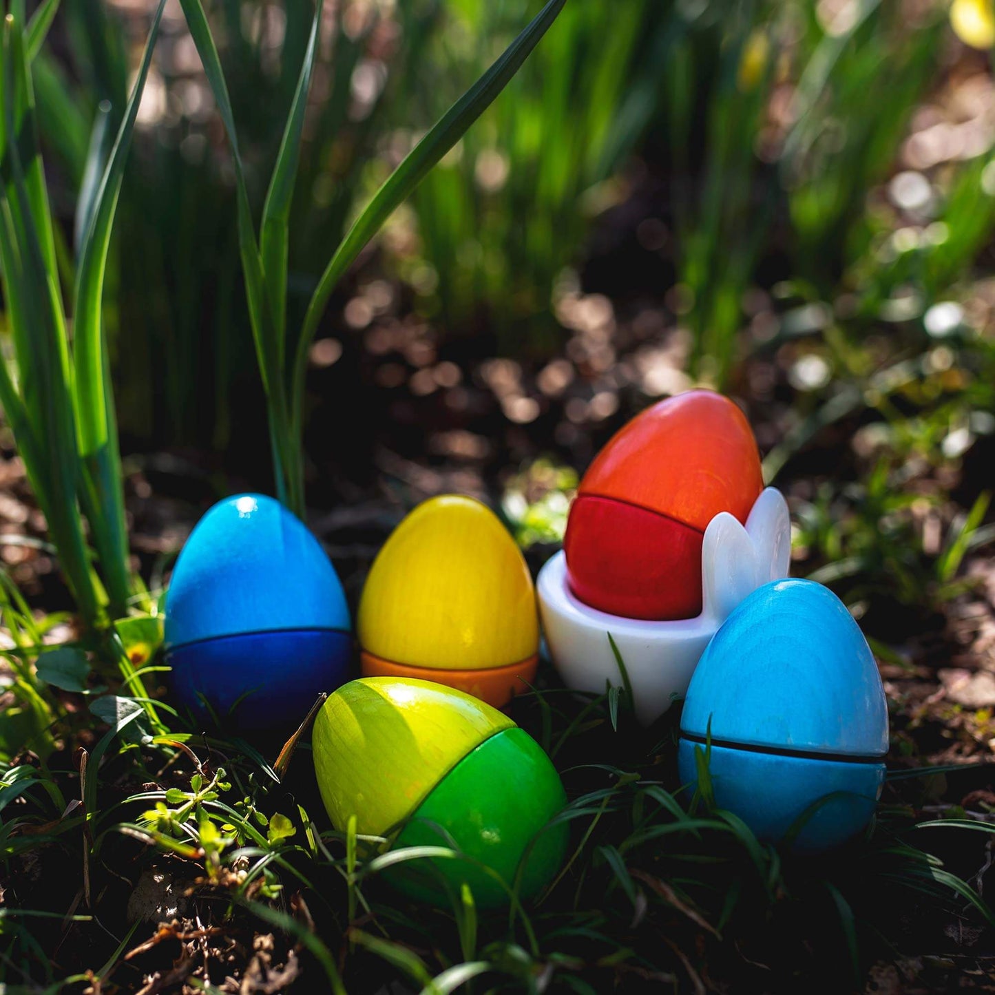 HABA Fun with Sounds Eco-Friendly Non-Toxic Wooden Toy Eggs