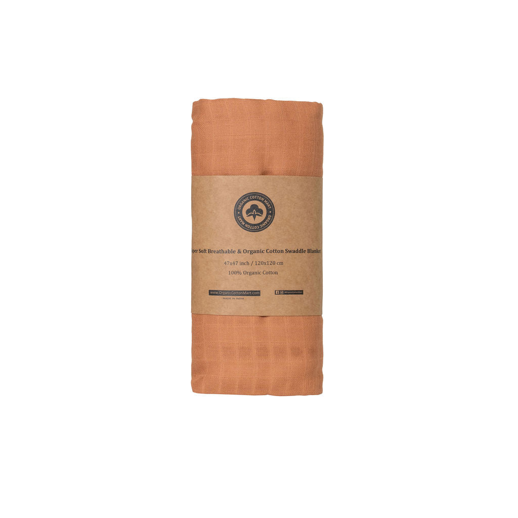 Organic Cotton Mart Eco-Friendly Muslin Swaddle Blankets