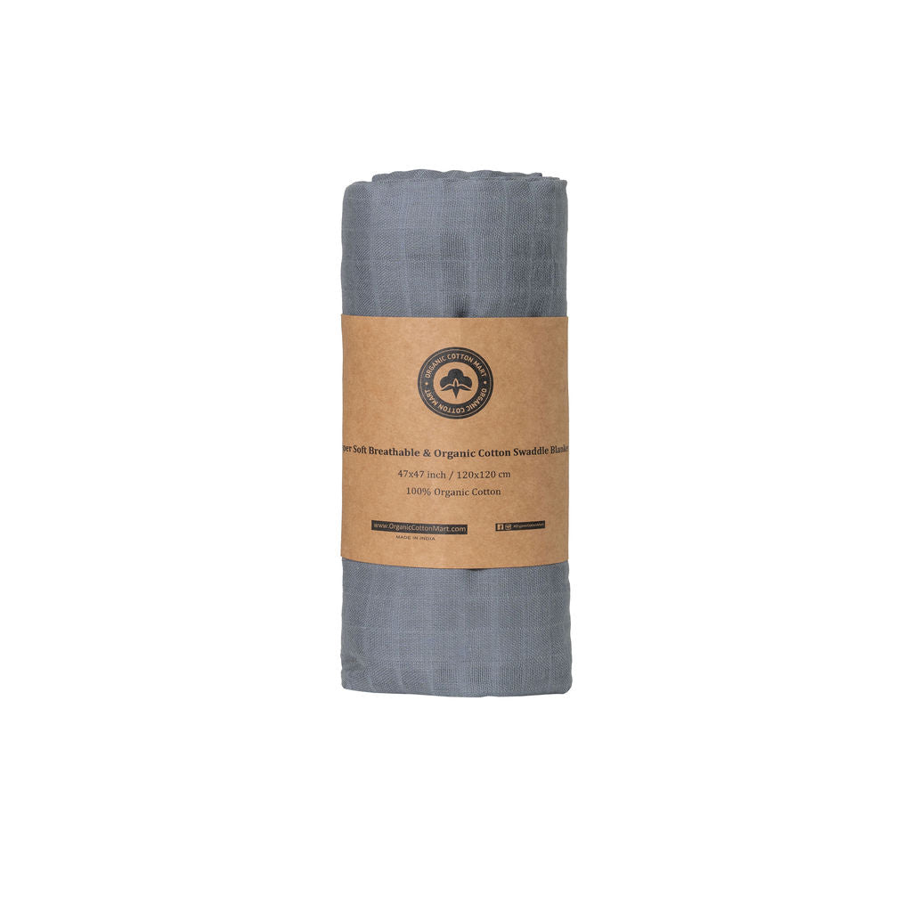 Organic Cotton Mart Eco-Friendly Muslin Swaddle Blankets
