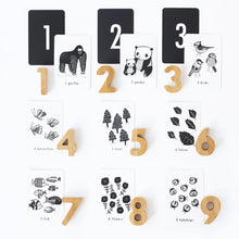 Load image into Gallery viewer, Wee Gallery Montessori Bamboo Numbers for Toddlers and Preschoolers
