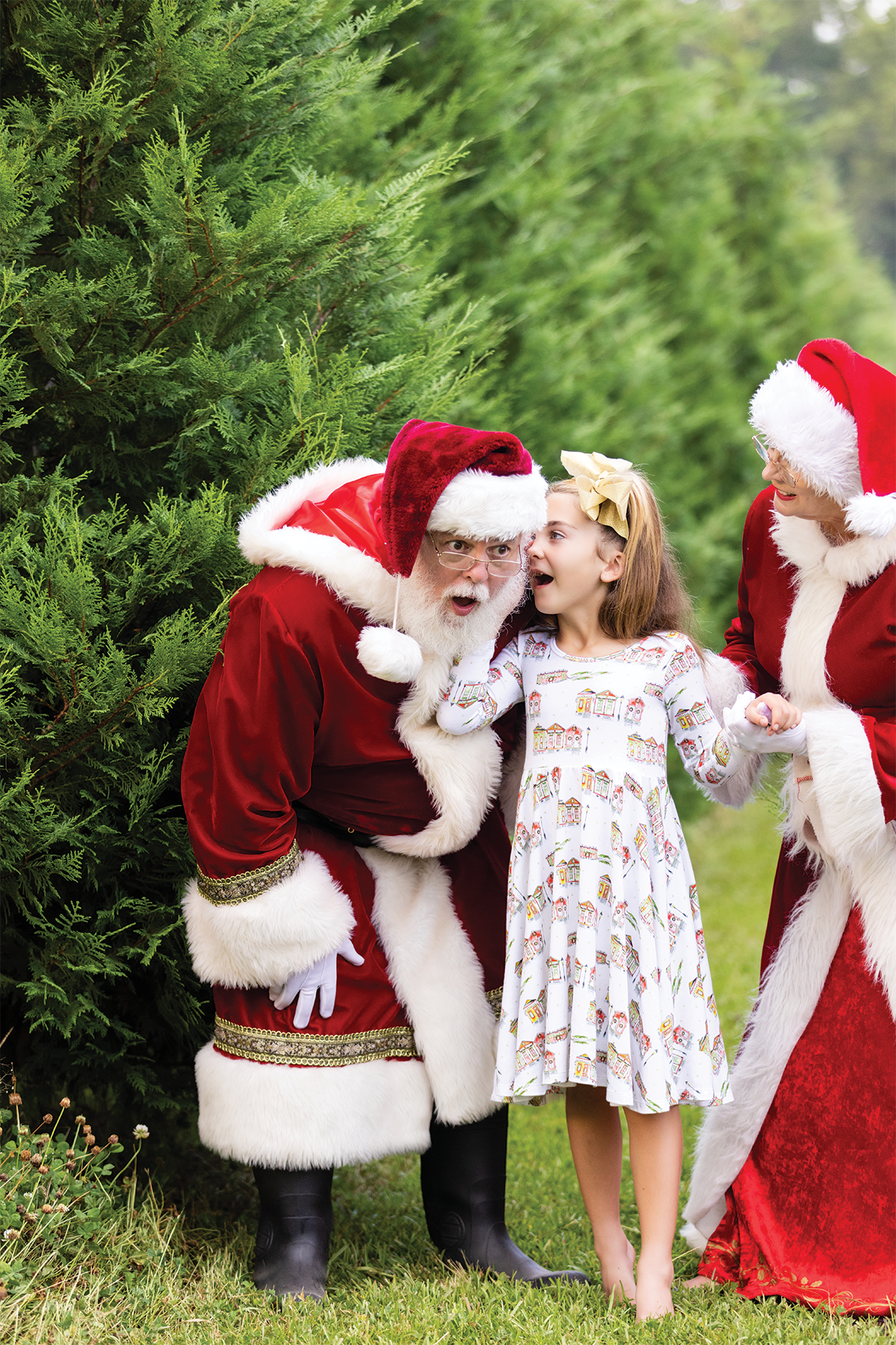 Bayou Wonderland Organic Cotton Christmas Dress for Girls – GOTS Certified, 2T–8