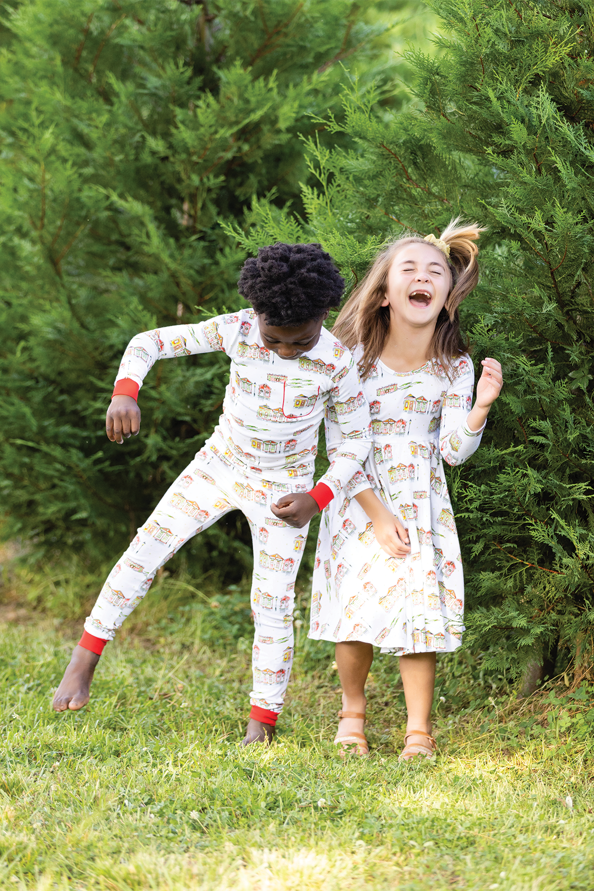 Bayou Wonderland Organic Cotton Christmas Dress for Girls – GOTS Certified, 2T–8