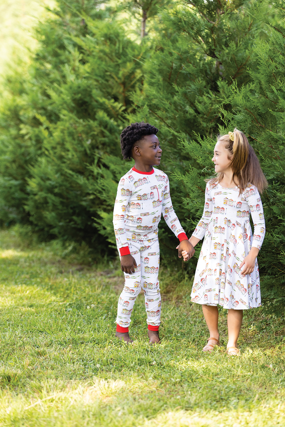 Bayou Wonderland Organic Cotton Christmas Kids Pajamas