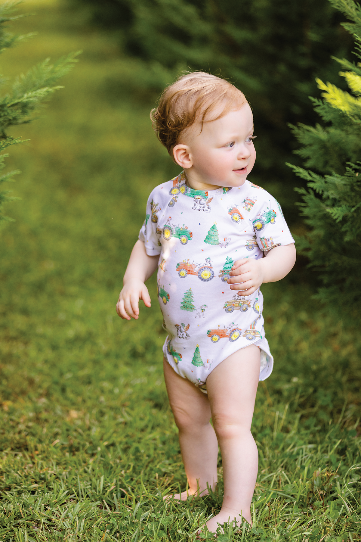 Moo-y Christmas Organic Cotton Baby Onesie – GOTS Certified, 0–18 Months