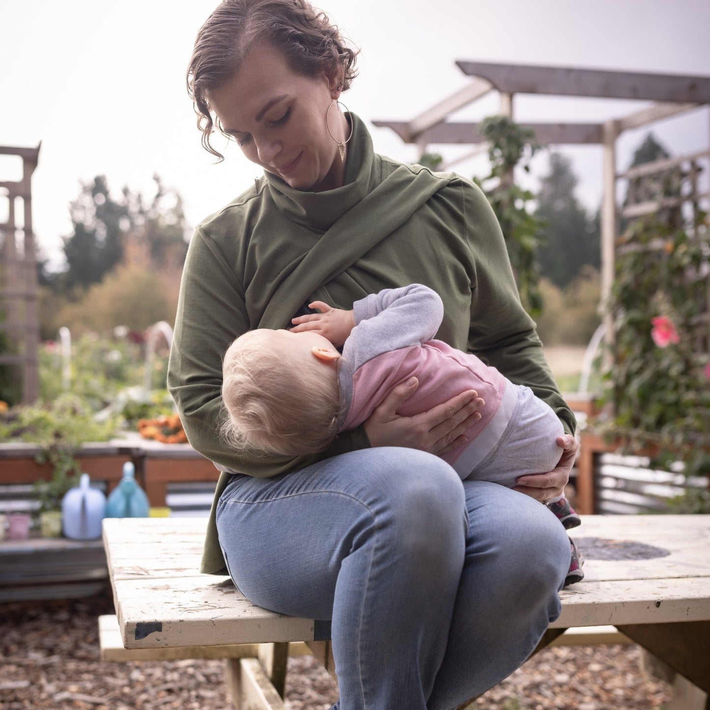 Nunuy Eternal Love Organic Cotton Nursing Sweater