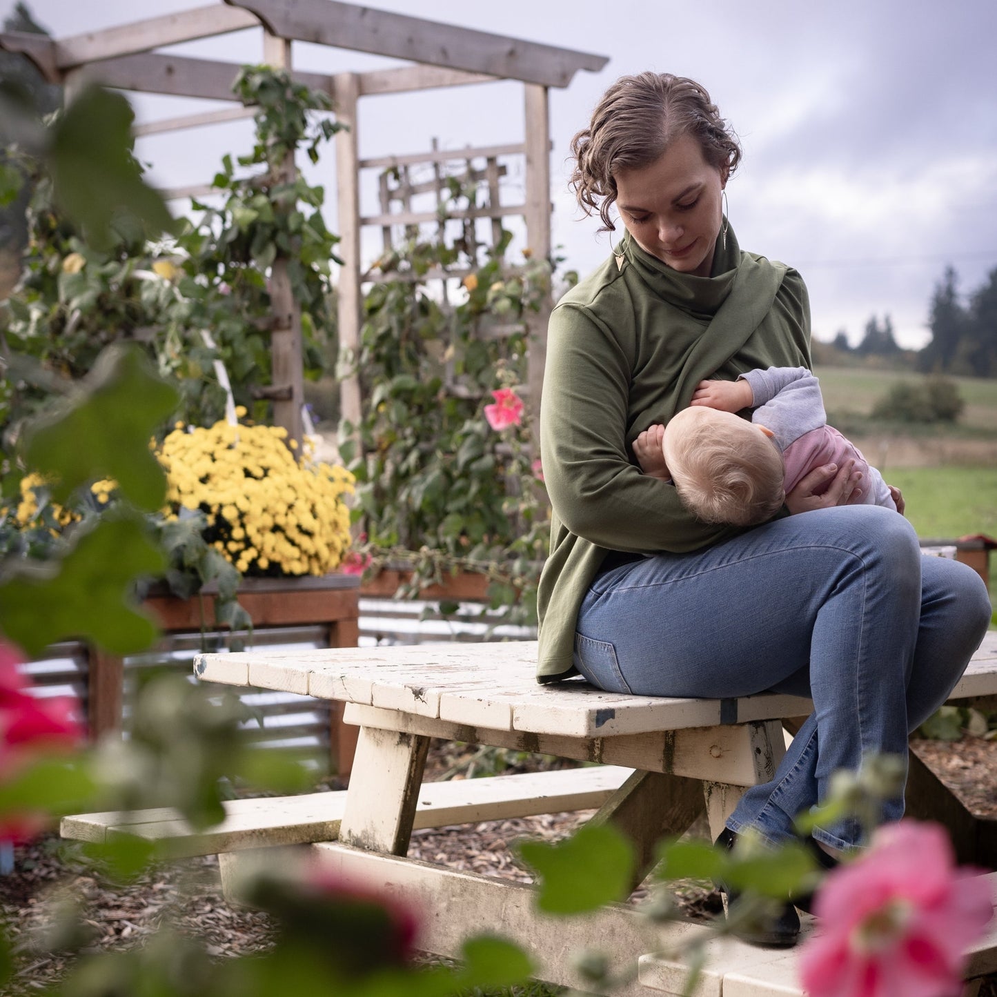 Nunuy Eternal Love Organic Cotton Nursing Sweater