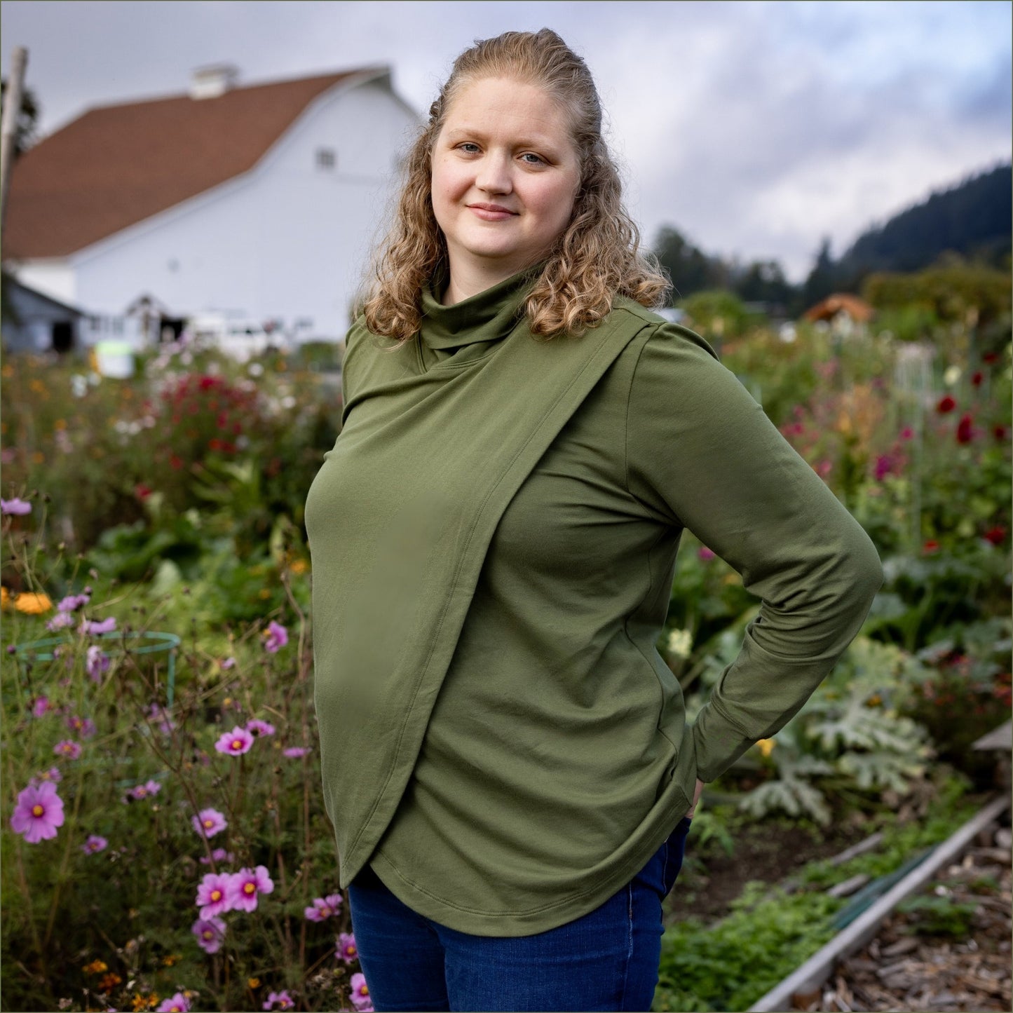 Nunuy Eternal Love Organic Cotton Nursing Sweater