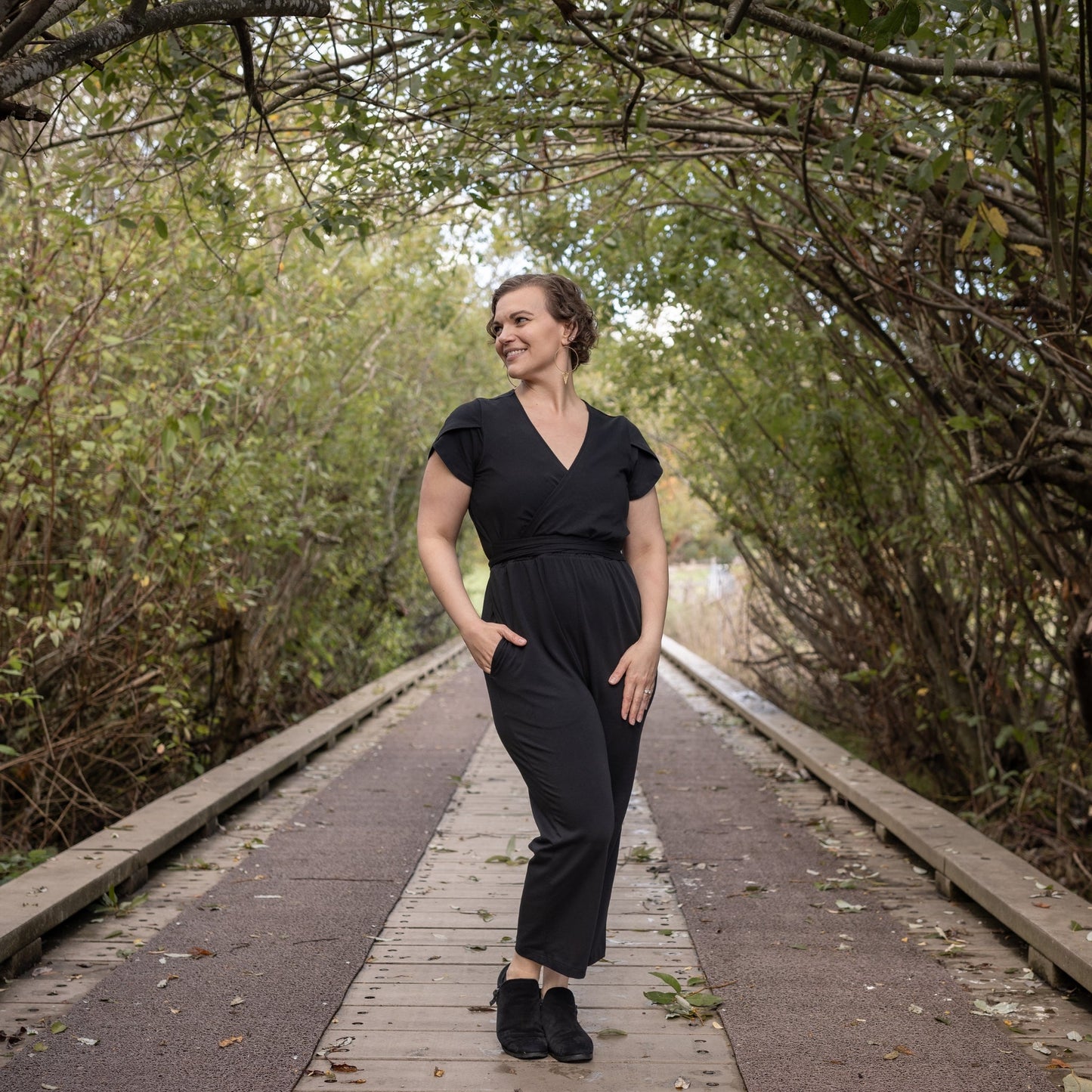 Nunuy Sofia Nursing Jumpsuit - Organic Pima Cotton for Style and Function