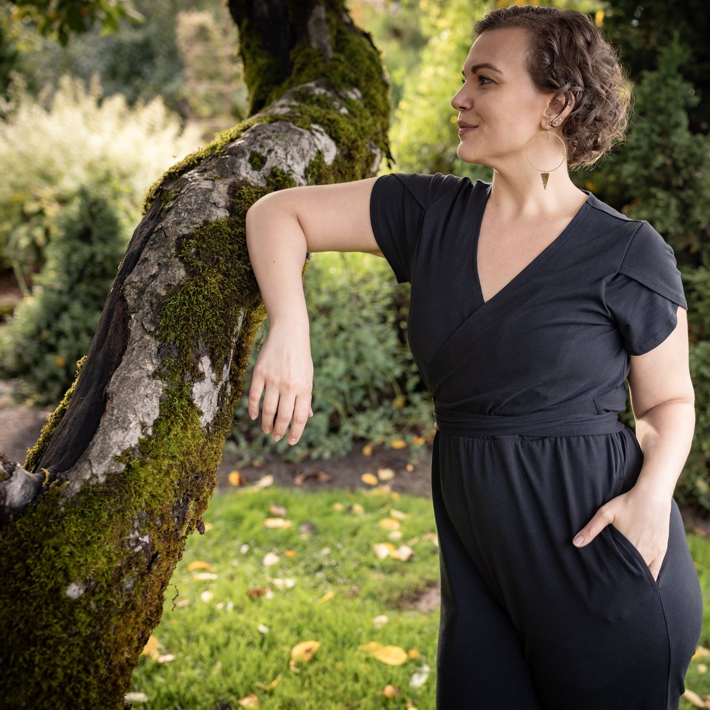 Nunuy Sofia Nursing Jumpsuit - Organic Pima Cotton for Style and Function