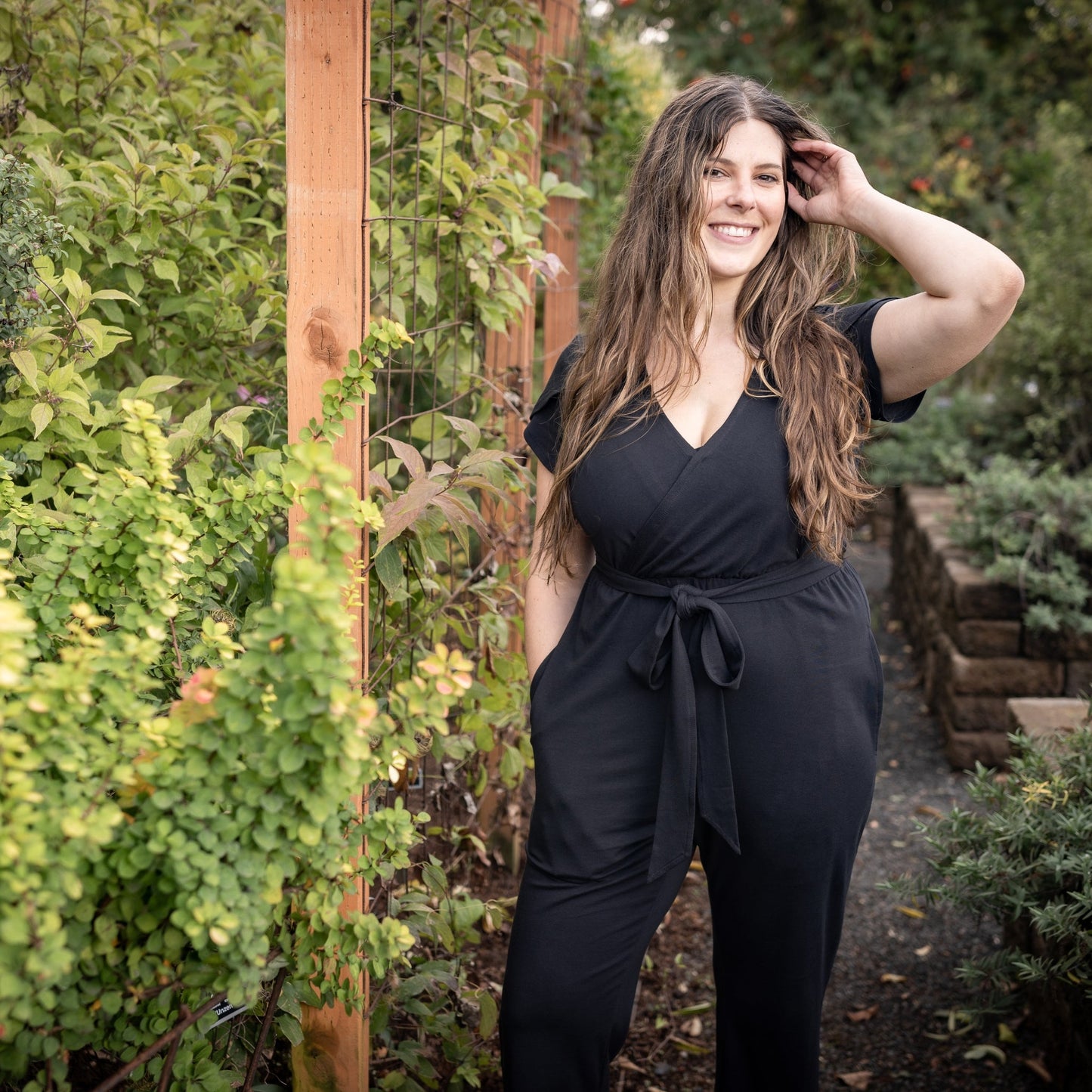 Nunuy Sofia Nursing Jumpsuit - Organic Pima Cotton for Style and Function