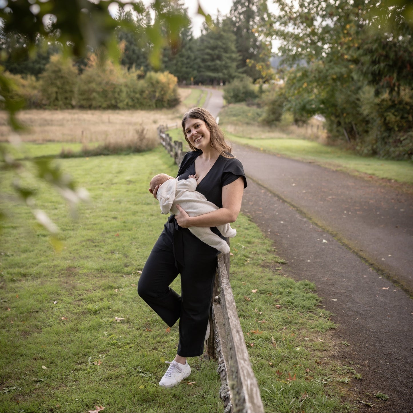 Nunuy Sofia Nursing Jumpsuit - Organic Pima Cotton for Style and Function