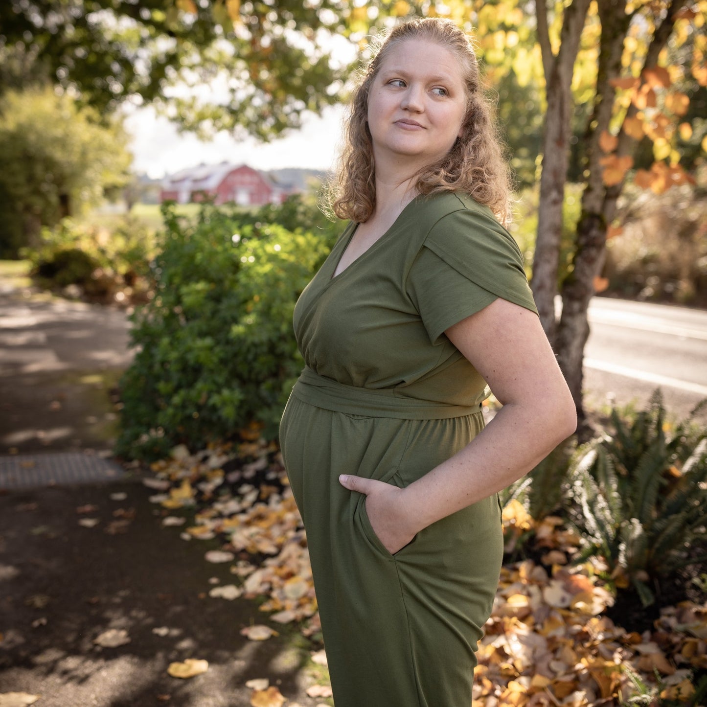 Nunuy Sofia Nursing Jumpsuit - Organic Pima Cotton for Style and Function