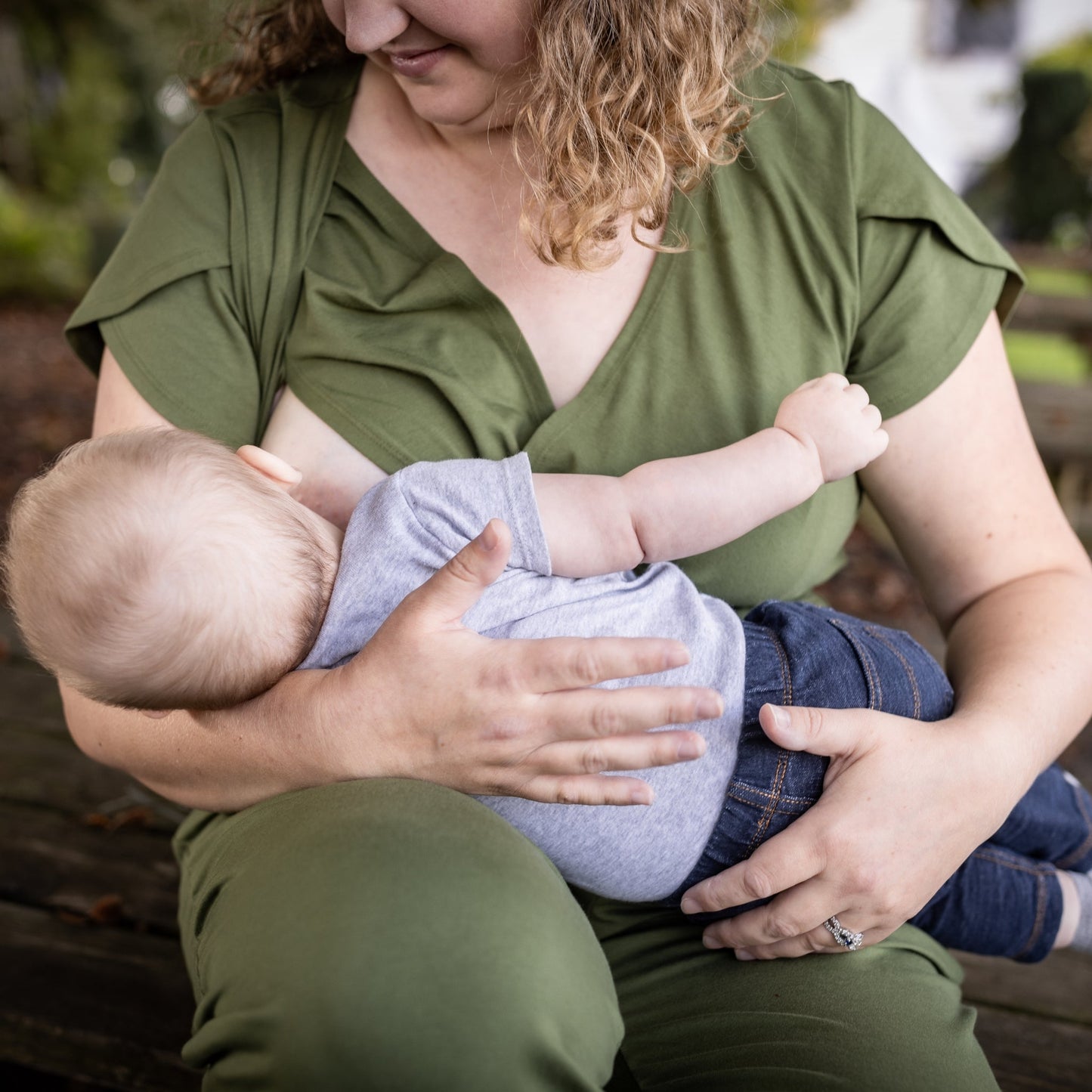 Nunuy Sofia Nursing Jumpsuit - Organic Pima Cotton for Style and Function