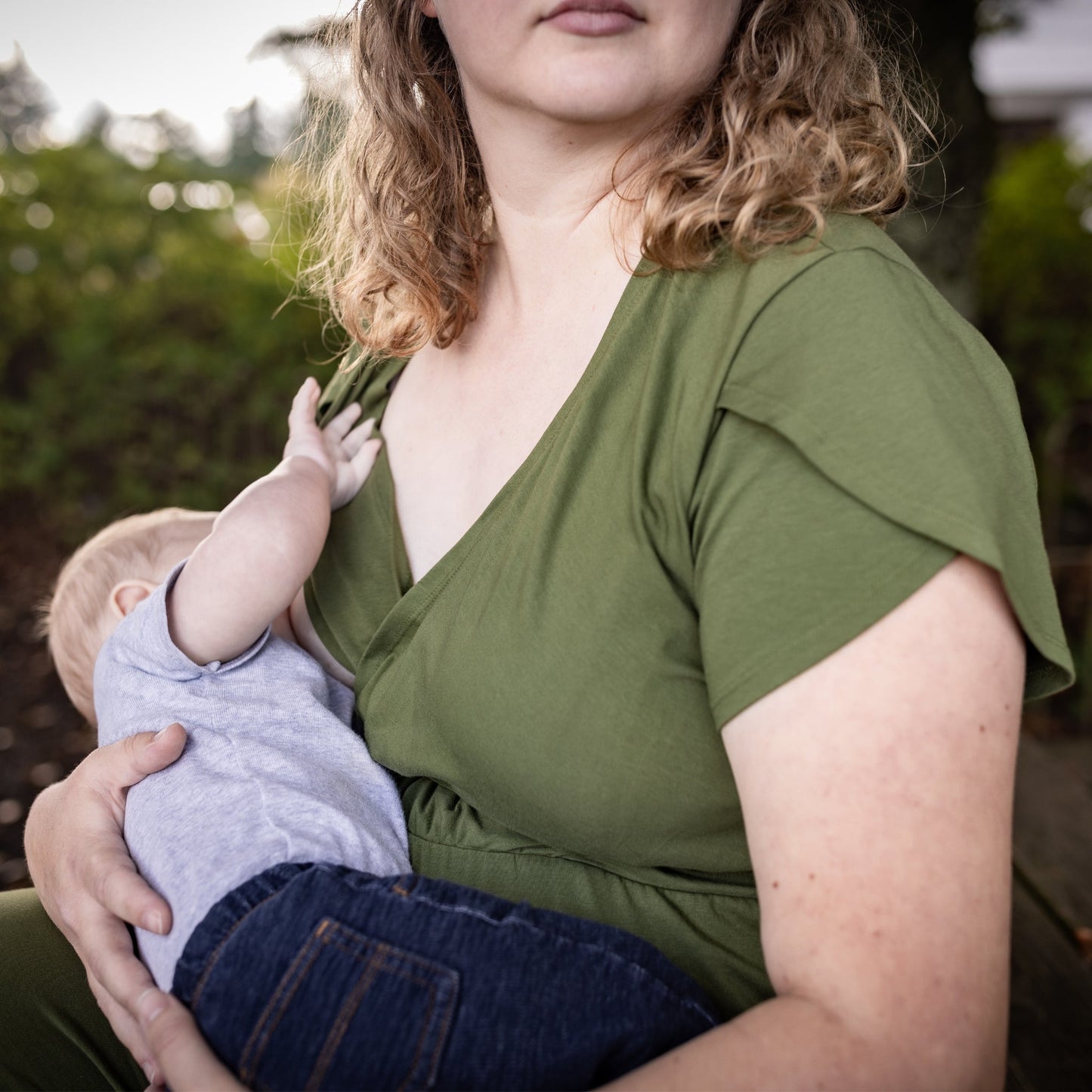 Nunuy Sofia Nursing Jumpsuit - Organic Pima Cotton for Style and Function