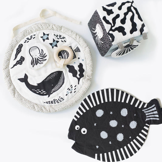 Wee Gallery Eco-Friendly Non-Toxic Sensory Baby Toy Bundle | Ocean