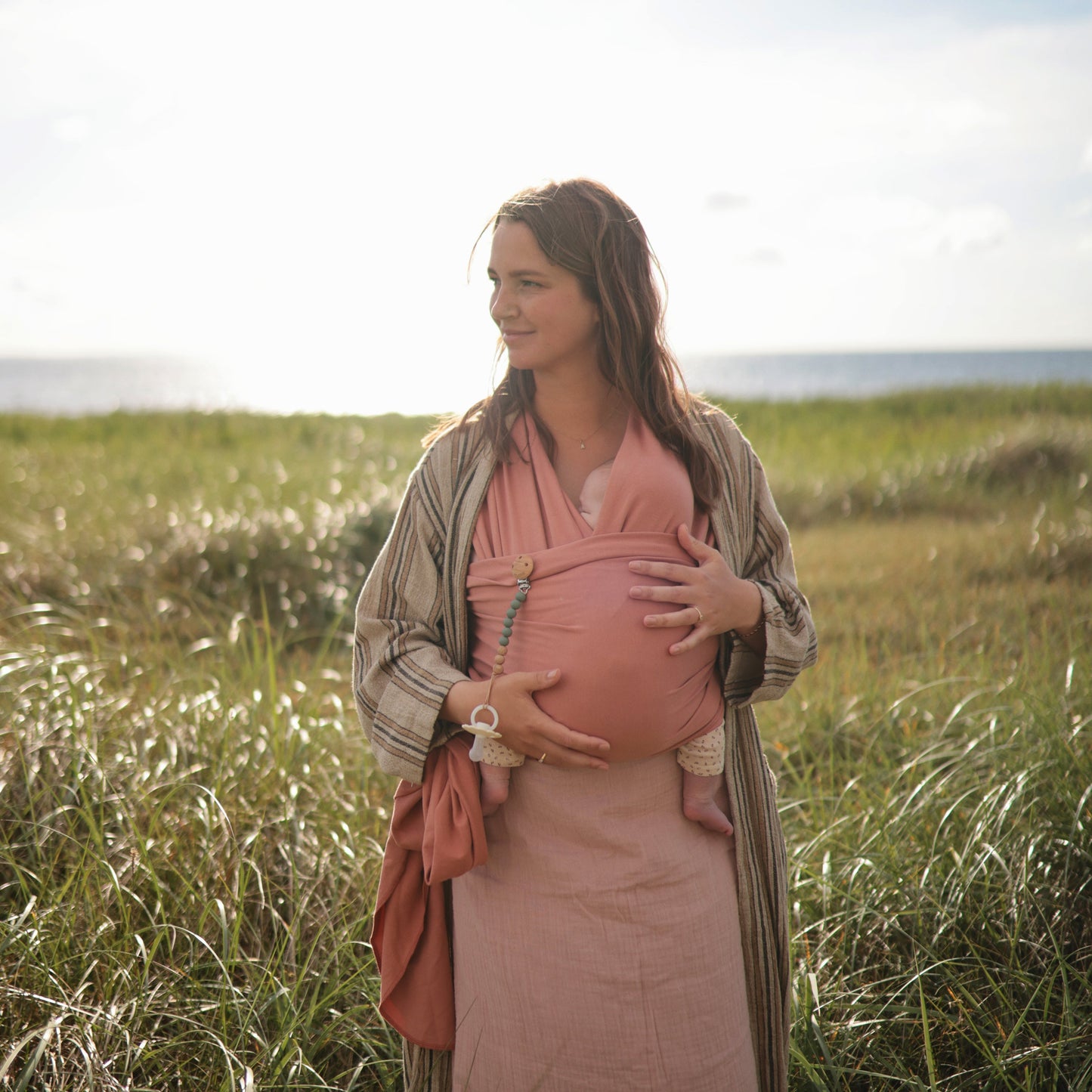 Mushie Organic Cotton Baby Wrap