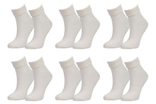 Load image into Gallery viewer, 98% Organic Cotton Luxury Women&#39;s Socks 6-Pack.
