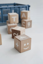 Load image into Gallery viewer, Wooden Math Blocks in White - Wood
