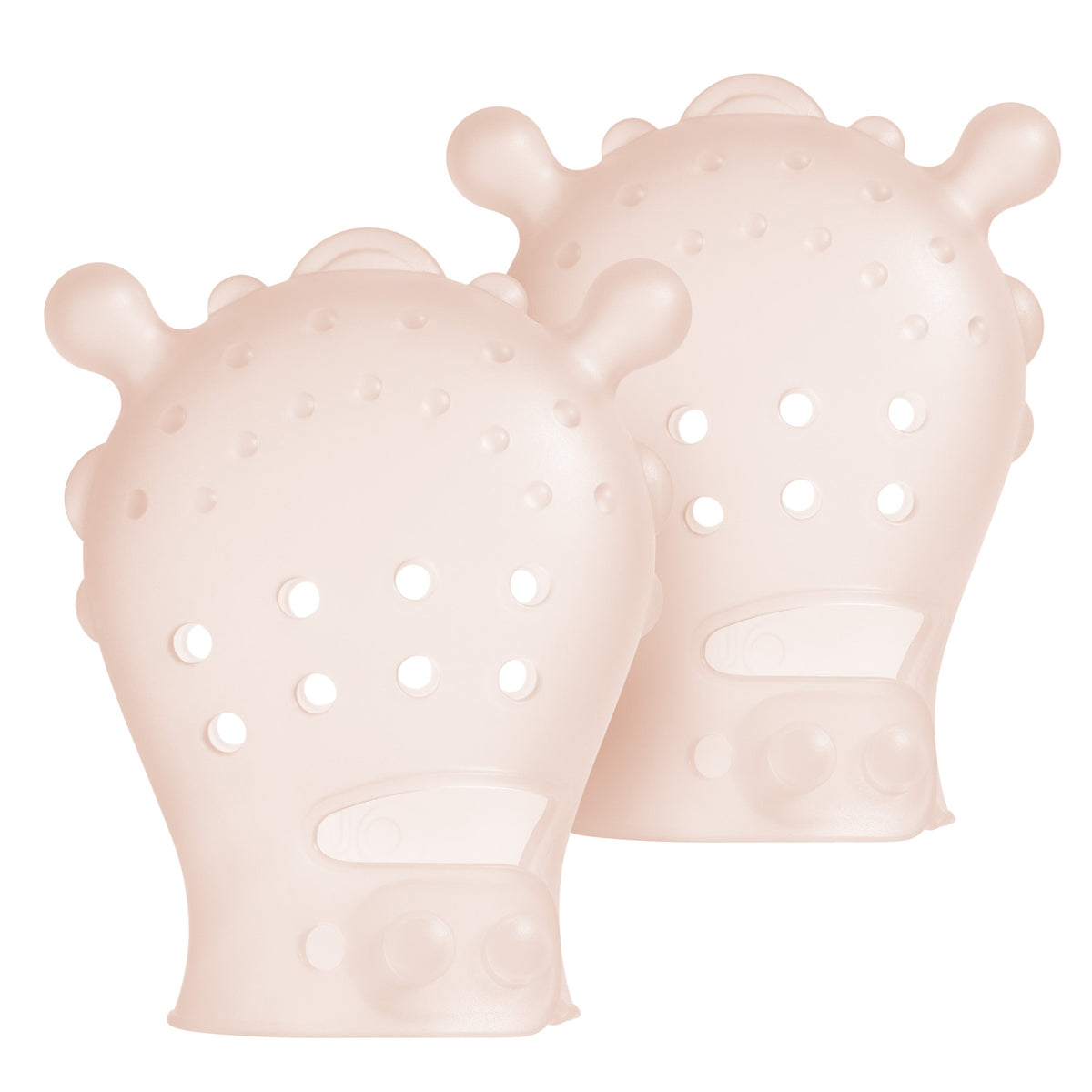 Olababy Teething Mitten for Babies 0-6 Months, Silicone (2-Pack)