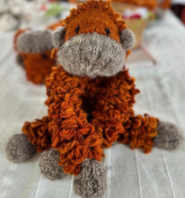 Load image into Gallery viewer, Finn + Emma Wool Knit Buddy Non-Toxic Organic Stuffy Toy | Opal the Oranguntan
