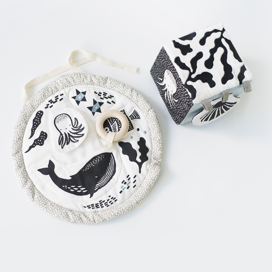 Wee Gallery Eco-Friendly Non-Toxic Ocean Baby Toy Bundle