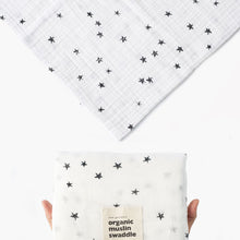 Load image into Gallery viewer, Wee Gallery Organic Muslin Swaddle - Stars
