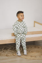 Load image into Gallery viewer, Organic Cotton Checkered Jogger Set - more colors
