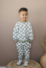 Load image into Gallery viewer, Organic Cotton Checkered Jogger Set - more colors
