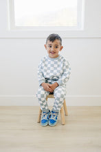 Load image into Gallery viewer, Organic Cotton Checkered Jogger Set - more colors
