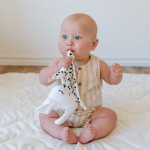 Load image into Gallery viewer, baby sucking on organic cotton bunny lovey toy wee gallery
