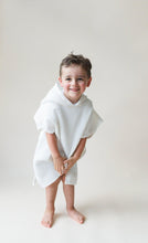 Load image into Gallery viewer, Organic Cotton Kids Waffle Beach Towel Poncho - more colors
