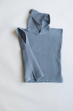 Load image into Gallery viewer, Organic Cotton Kids Waffle Beach Towel Poncho - more colors
