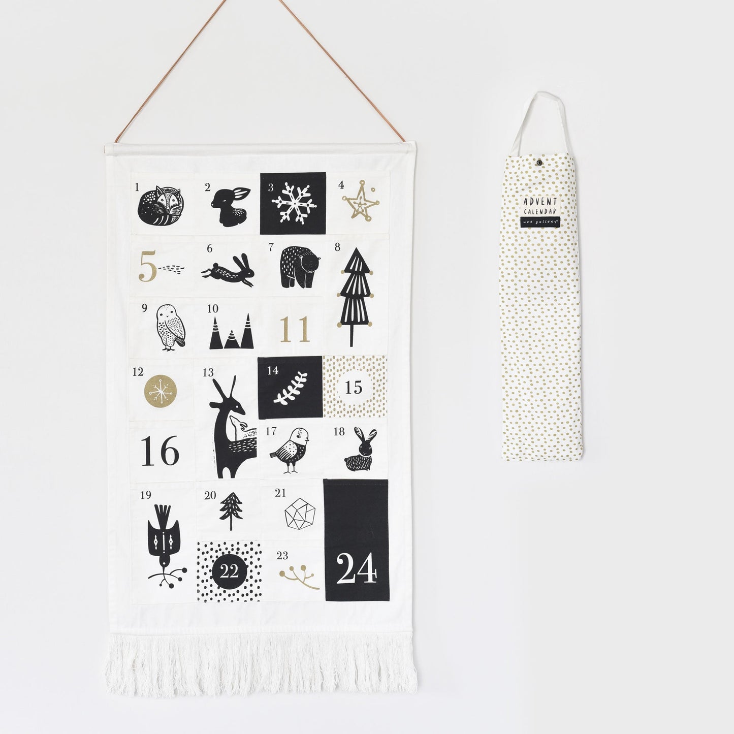 Wee Gallery Organic Cotton Advent Calendar - Winter Animals
