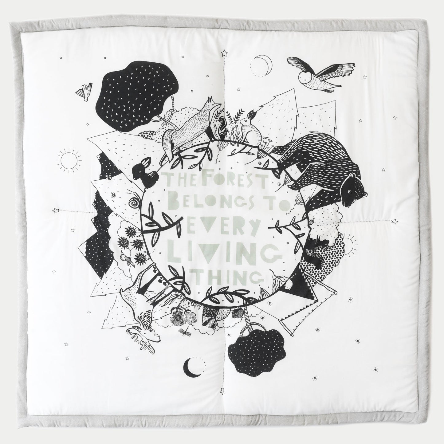 Wee Gallery Organic Cotton Reversible Forest Playmat