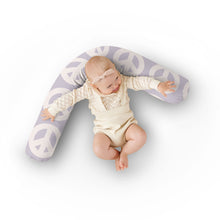 Load image into Gallery viewer, Lavender Peace Sign Support Pillow
