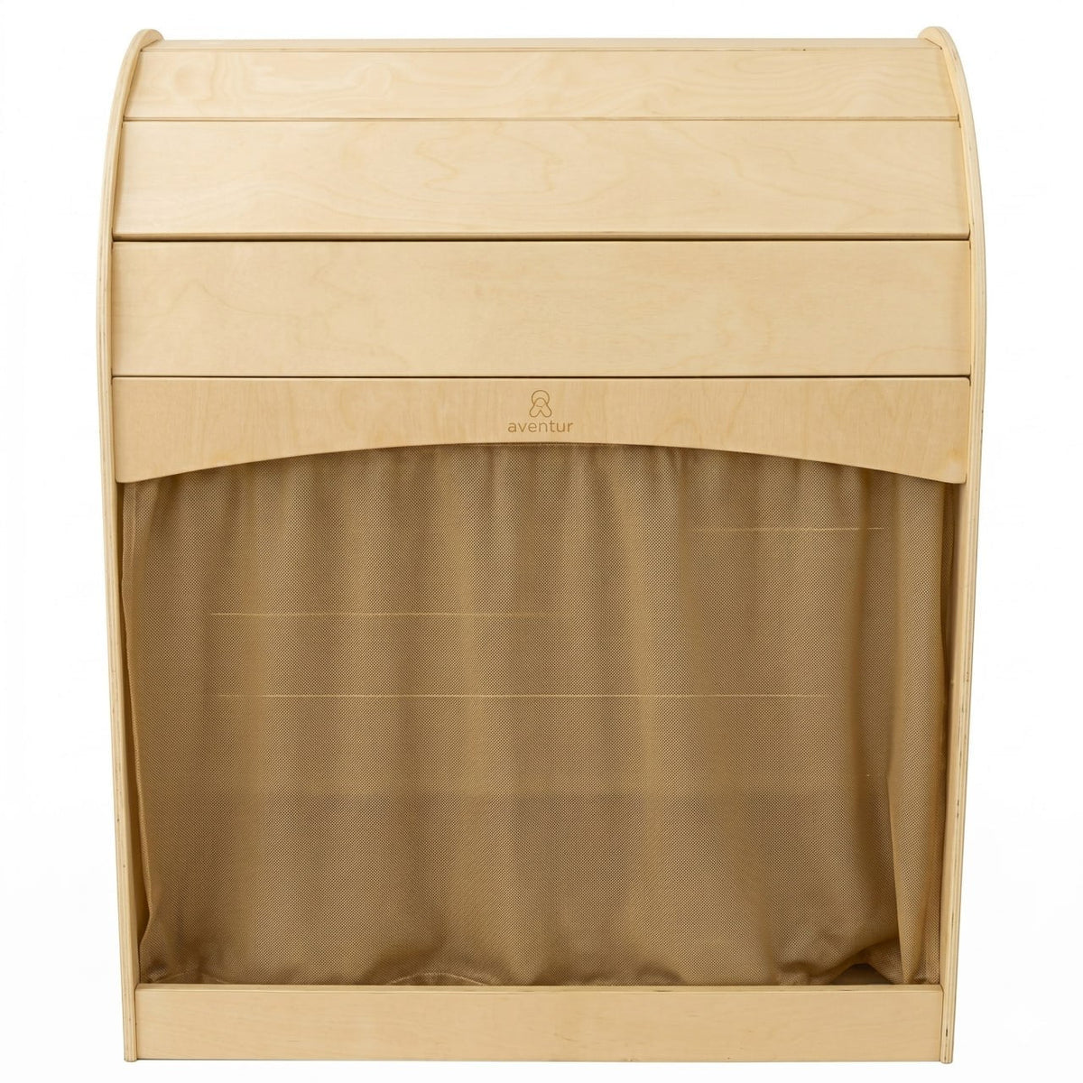 Avenlur Nambar Wooden Montessori Reading Nook – Cozy Kids' Play Hideaway with Curtain & Cushion