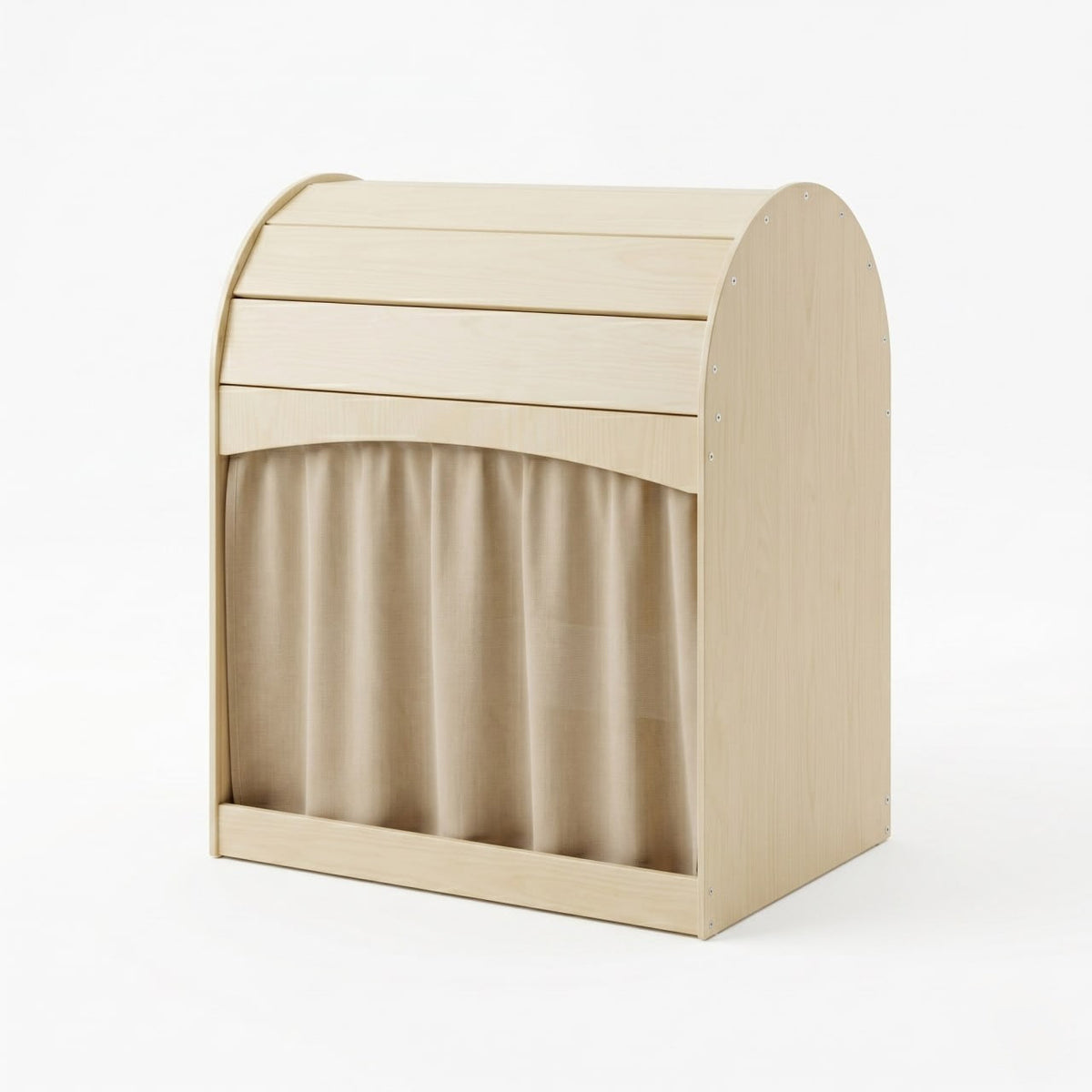 Avenlur Nambar Wooden Montessori Reading Nook – Cozy Kids' Play Hideaway with Curtain & Cushion