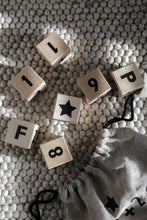 Load image into Gallery viewer, Wooden Math Blocks in Black - Wood
