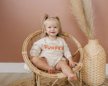 Load image into Gallery viewer, Pumpkin Organic Cotton Sweatshirt Romper
