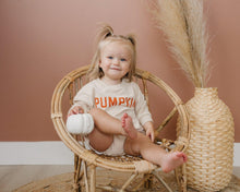 Load image into Gallery viewer, Pumpkin Organic Cotton Sweatshirt Romper
