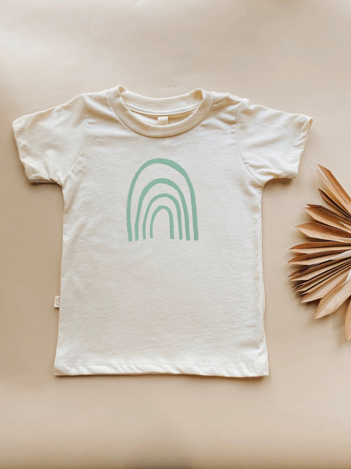 Rainbow Seafoam Organic Cotton Toddler T-Shirt – Short Sleeve, 2T–6T