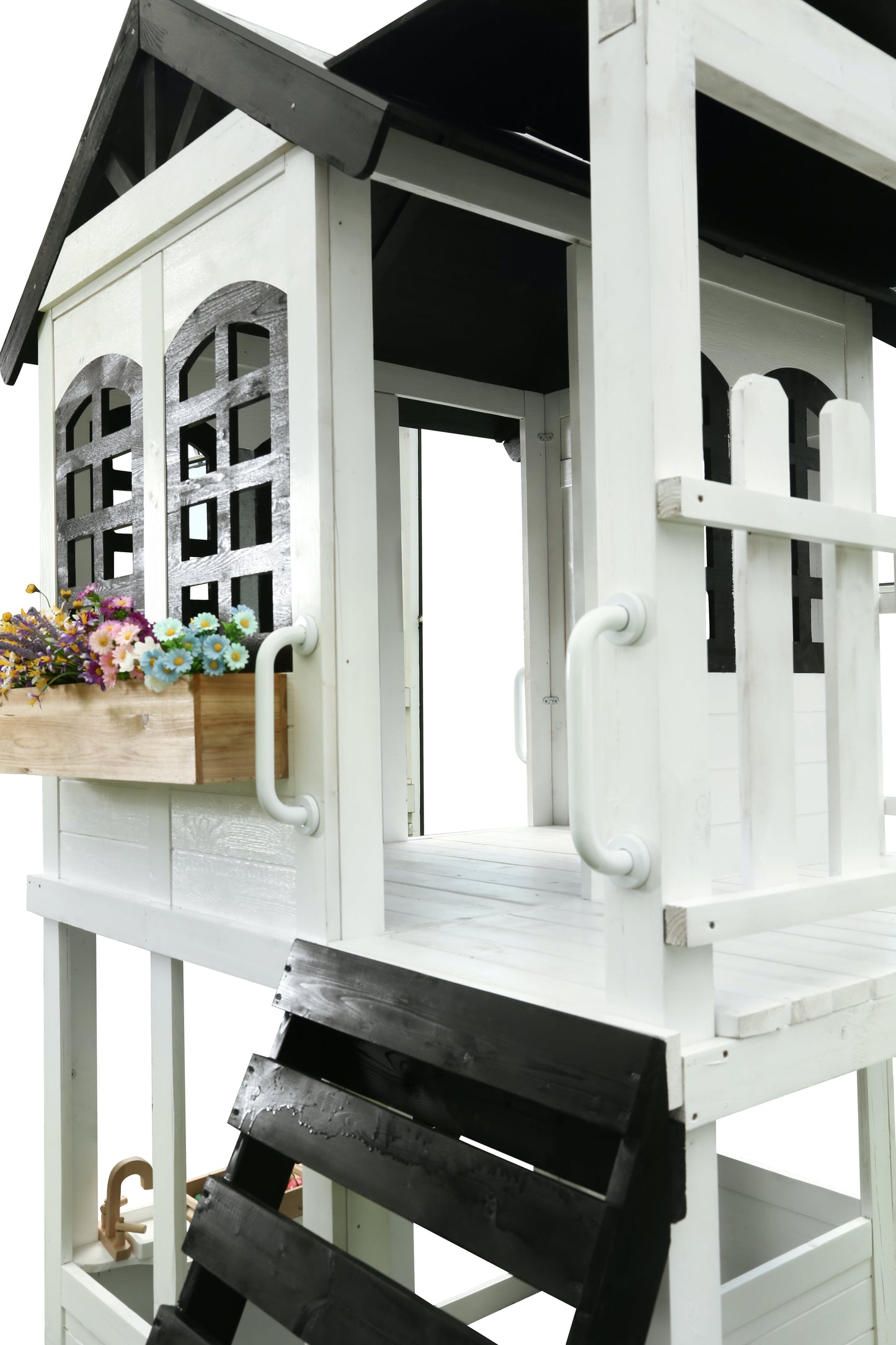 2mamabees Eco-Friendly Wooden Londyn Swing Set