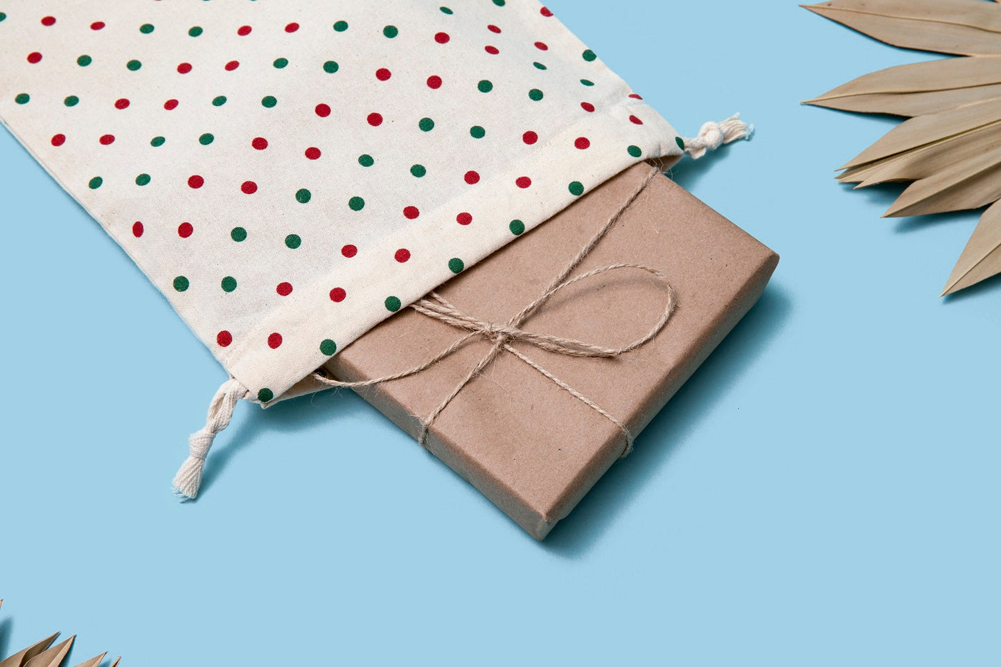 Organic Cotton Cloth Gift Bags - Set of 4