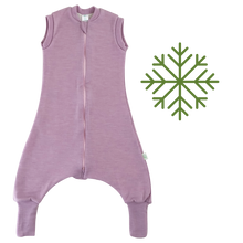 Load image into Gallery viewer, 2-LAYER MERINO WOOL SLEEP SACK WITH OPEN LEGS - rose pink
