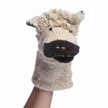 Load image into Gallery viewer, Organic Wool Knit Hand Puppet  | Sawyer the Sheep
