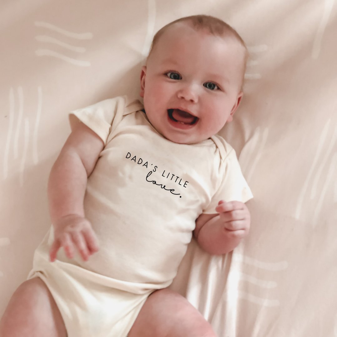 Dada’s Little Love Organic Cotton Baby Bodysuit – Short Sleeve, 0–24M